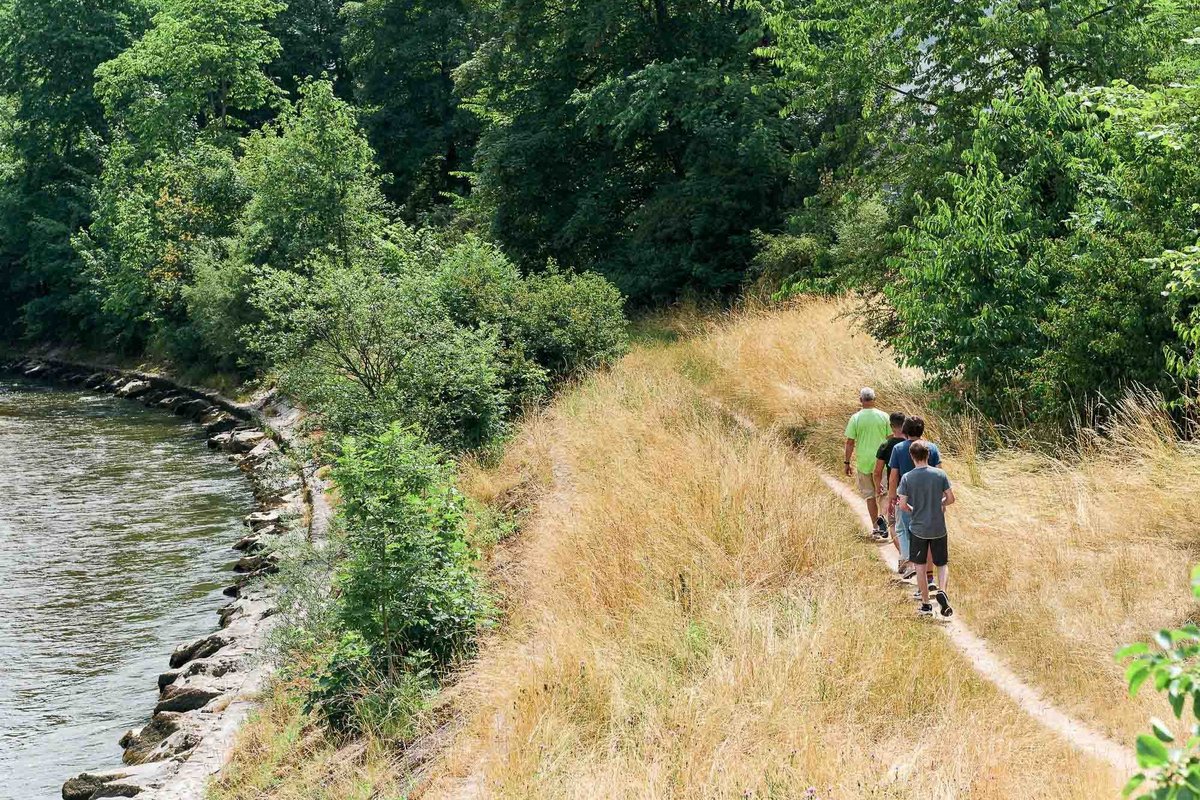 Spaziergang der Emme entlang in Burgdorf