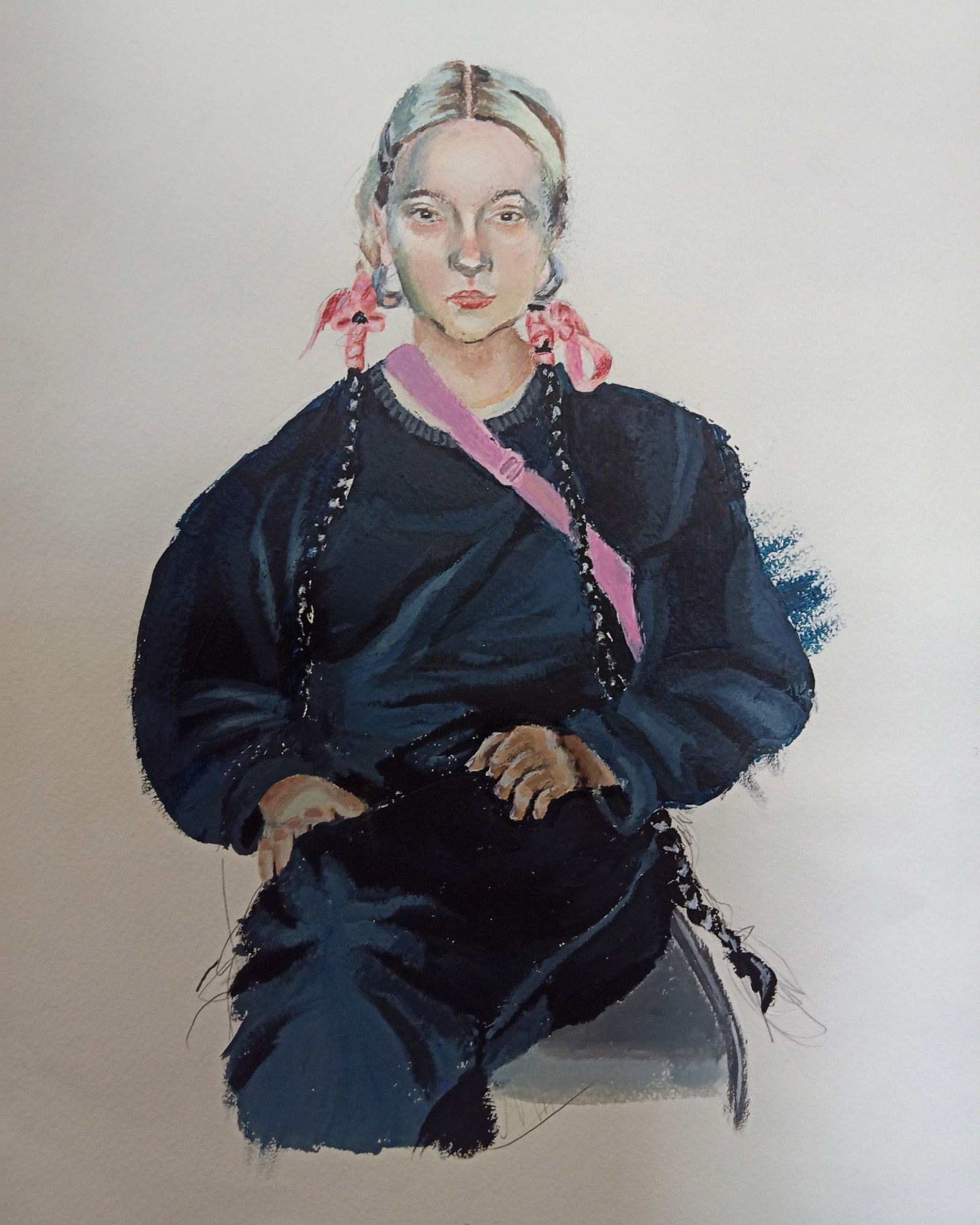 Acryl-Gemälde Frau